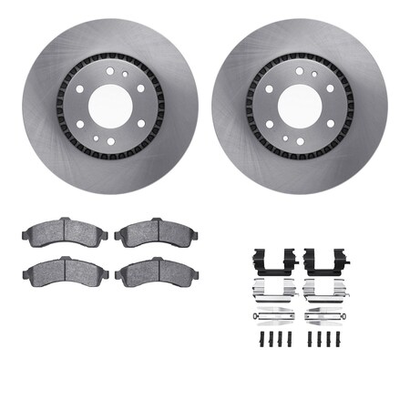 Dynamic Friction Co 6212-48046, Rotors with Heavy Duty Brake Pads includes Hardware 6212-48046